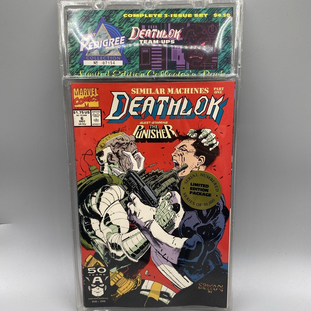 Treat Pedigree Marvel Deathlok team ups Punisher Sleepwalker Sealed 3 Pack